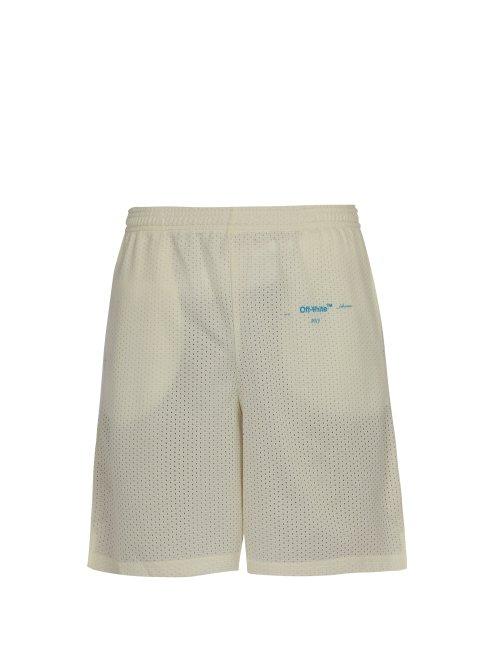 Matchesfashion.com Off-white - Gradient Mesh Shorts - Mens - White