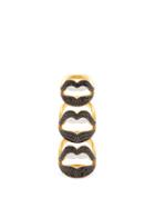Matchesfashion.com Lynn Ban - Mnage  Trois Lab-sapphire & Gold-vermeil Ring - Womens - Black