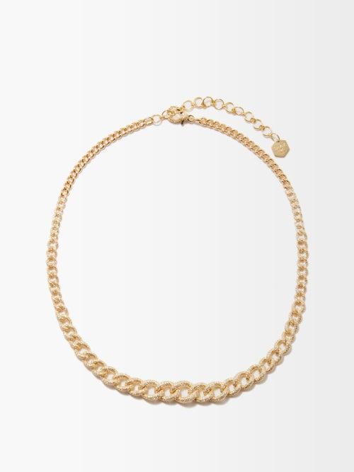 Shay - Gradual Diamond & 18kt Gold Necklace - Womens - Yellow Gold