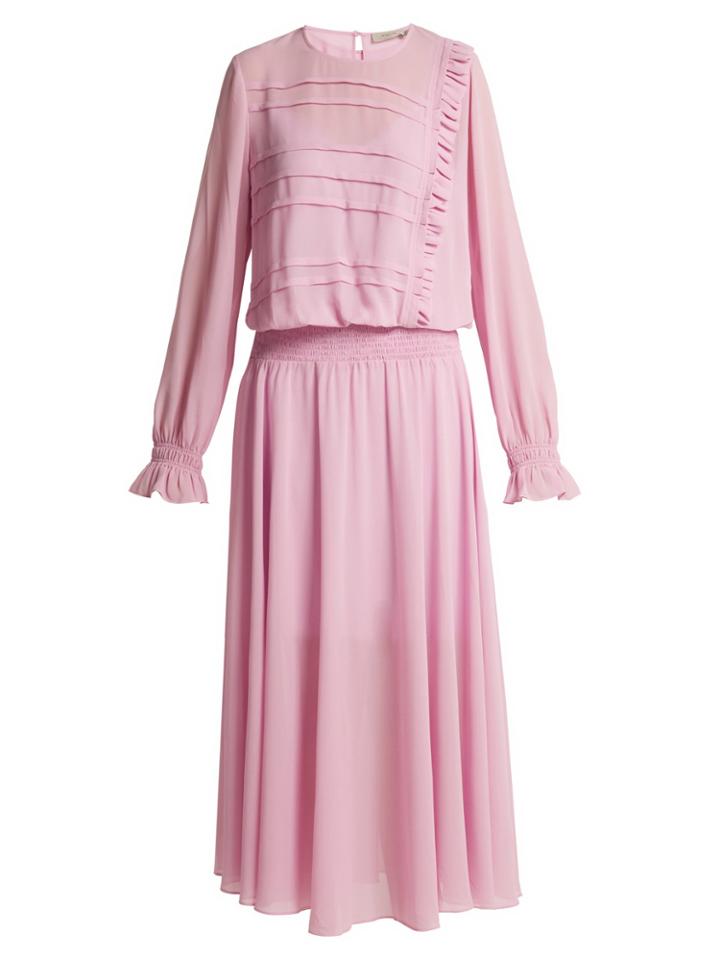 Preen Line Salome Drop-waist Silk-georgette Dress