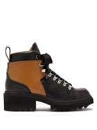 Matchesfashion.com Chlo - Bella Lizard-embossed Leather Ankle Boots - Womens - Black Tan