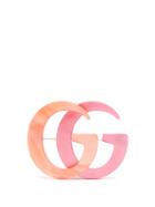 Matchesfashion.com Gucci - Gg Resin Brooch - Womens - Pink