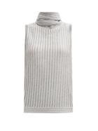 Matchesfashion.com Missoni - Tie-neck Metallic-knit Top - Womens - Silver