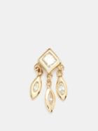 Jacquie Aiche - Shaker Diamond & 14kt Gold Single Earring - Womens - Gold Multi