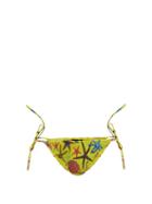 Matchesfashion.com Versace - Trsor De La Mer-print Bikini Briefs - Womens - Yellow Multi