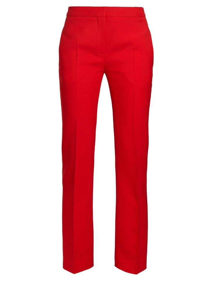 Alexander Mcqueen Mid-rise Cigarette Trousers