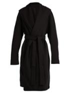 Matchesfashion.com Rick Owens Drkshdw - Hooded Cotton Jersey Cardigan - Mens - Black