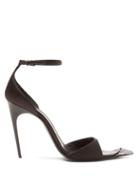 Matchesfashion.com Saint Laurent - Palace Swarovski Crystal Embellished Satin Pumps - Womens - Black