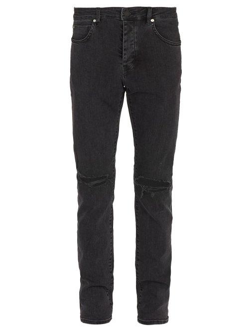 Matchesfashion.com Neuw - Iggy Ripped Knee Slim Leg Jeans - Mens - Black