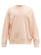 Mens Rtw Acne Studios - Fonbar Face-appliqu Cotton-jersey Sweatshirt - Mens - Light Pink