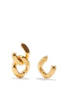 Saint Laurent - Mismatched Chain-link Earrings - Womens - Gold