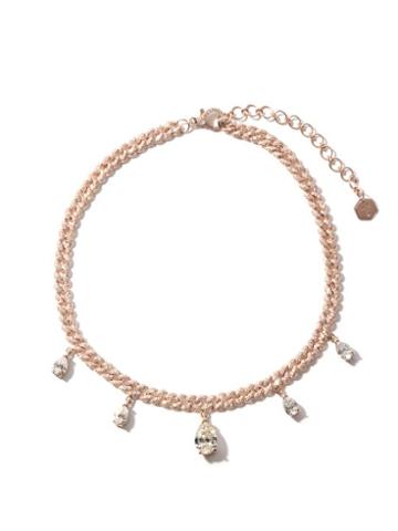 Ladies Fine Jewellery Shay - Diamond & 18kt Rose-gold Curb-chain Choker - Womens - Rose Gold