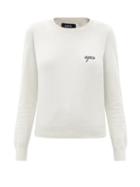 A.p.c. - Bea Logo-embroidered Cotton Sweater - Womens - Cream