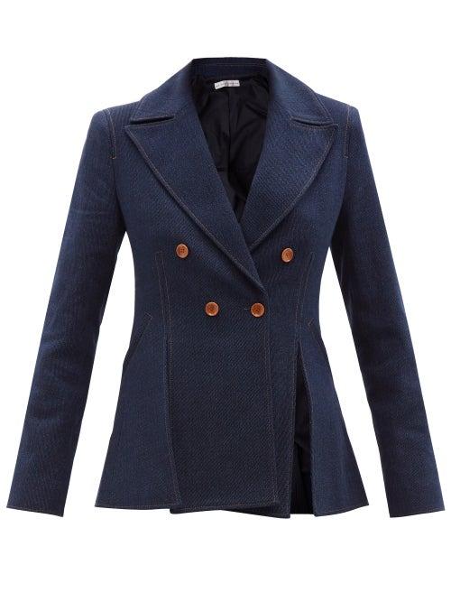 Palmer/harding Palmer//harding - Split Denim Blazer - Womens - Denim