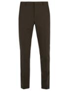 Matchesfashion.com Prada - Turn Up Wool Trousers - Mens - Khaki