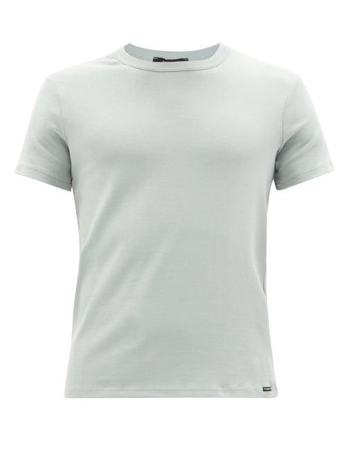 Tom Ford - Cotton-blend Jersey Pyjama Top - Mens - Blue