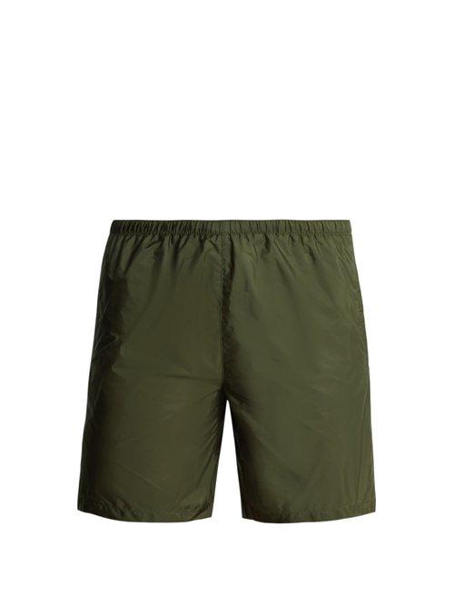 Matchesfashion.com Prada - Classic Swim Shorts - Mens - Green