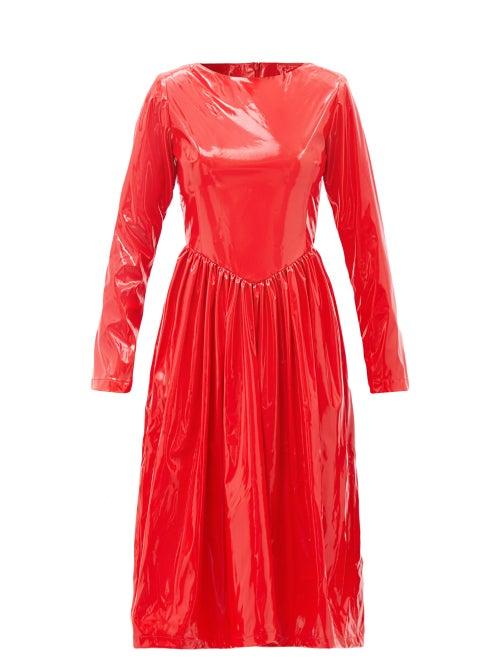 Batsheva - Willow Pvc Dress - Womens - Red
