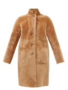 Joseph - Britanny Shearling Coat - Womens - Light Tan