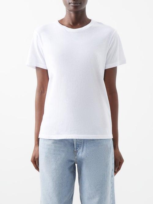 Agolde - Rena Cotton T-shirt - Womens - White