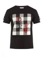 J.w.anderson Embroidered-patchwork Cotton-jersey T-shirt