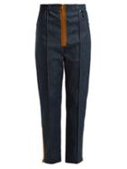Matchesfashion.com Hillier Bartley - Zipper Trimmed High Rise Jeans - Womens - Denim