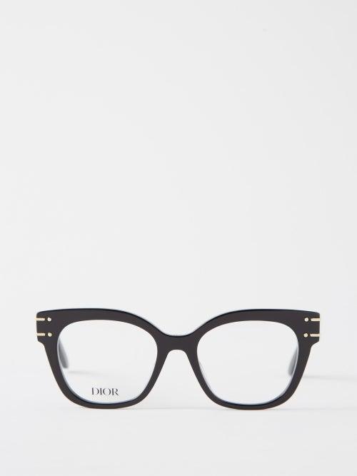 Dior - Diorsignatureo B2i Square Acetate Glasses - Womens - Black Clear