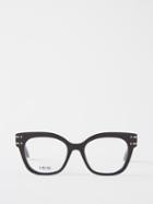 Dior - Diorsignatureo B2i Square Acetate Glasses - Womens - Black Clear