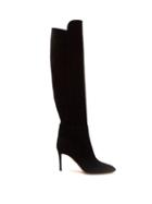Matchesfashion.com Aquazzura - Gainsbourg 85 Suede Knee High Boots - Womens - Black