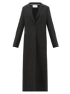 Matchesfashion.com Harris Wharf London - Single-breasted Felted-wool Long Coat - Womens - Black