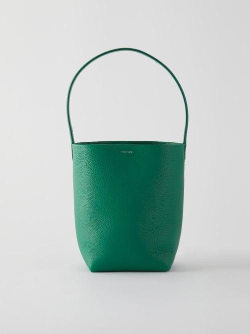 The Row - Park Grained-leather Bucket Bag - Womens - Green
