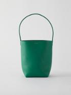 The Row - Park Grained-leather Bucket Bag - Womens - Green