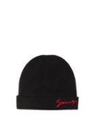 Matchesfashion.com Givenchy - Logo-embroidered Cashmere Beanie Hat - Mens - Black