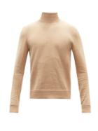 The Row - Emile Back-stripe Roll-neck Sweater - Mens - Beige