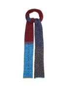 Matchesfashion.com Missoni - Colour-block Rib-knitted Scarf - Womens - Navy Multi