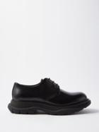Alexander Mcqueen - Leather Derby Shoes - Mens - Black