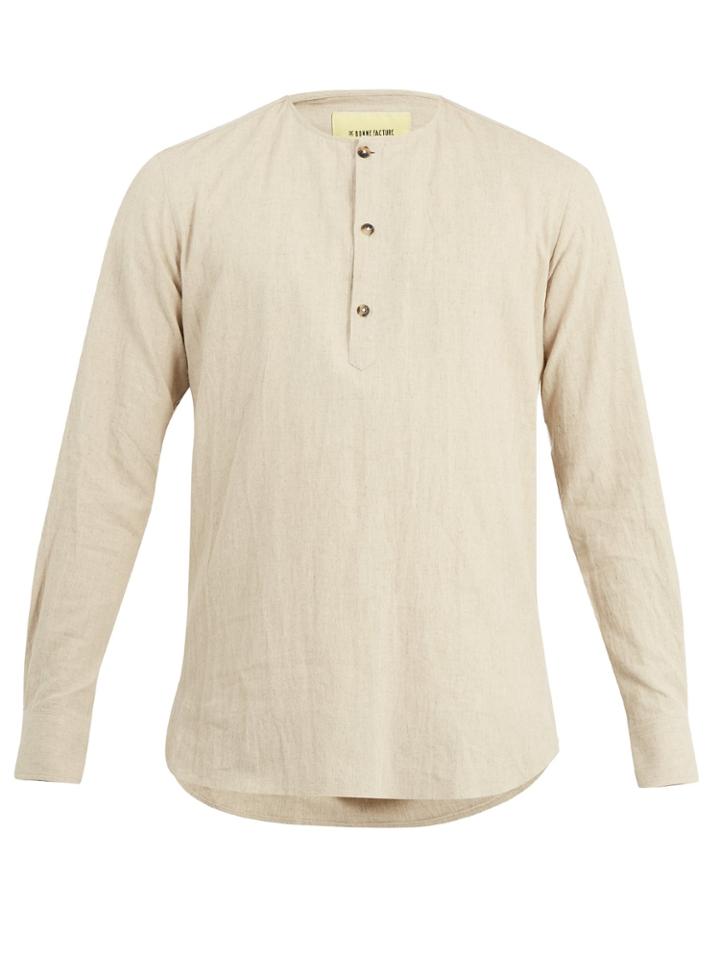De Bonne Facture Tunisian Linen-blend Shirt