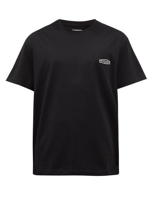 Wooyoungmi - Logo-embroidered Cotton-jersey T-shirt - Mens - Black