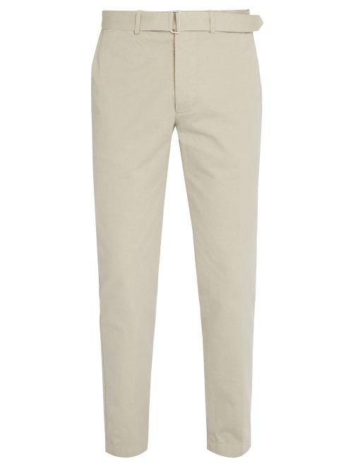 Matchesfashion.com Officine Gnrale - Julian Pigment Dyed Cotton Twill Trousers - Mens - Grey