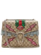Matchesfashion.com Gucci - Dionysus Gg Supreme Embellished Shoulder Bag - Womens - Multi