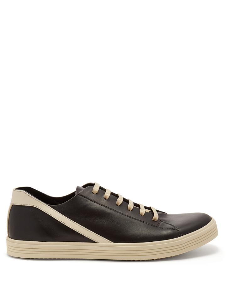 Rick Owens Geotrasher Low-top Leather Trainers