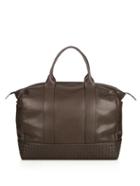 Bottega Veneta Intrecciato-panelled Leather Weekend Bag