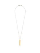 Matchesfashion.com Maison Margiela - Logo-engraved Pendant Sterling-silver Necklace - Mens - Yellow Gold