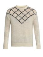 Saint Laurent - Latticed Open-gauge Sweater - Mens - White