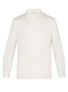 Matchesfashion.com P. Johnson - Single Breasted Linen Shirt Jacket - Mens - White