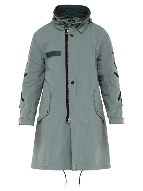Matchesfashion.com Stone Island Shadow Project - Hollow Core Multiple Zip Technical Parka - Mens - Grey