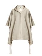 Mm6 By Maison Margiela Tie-side Cotton Hooded Sweatshirt