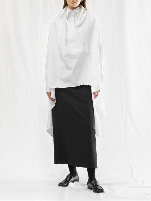 The Row - Albus Layered Poplin Shirt - Womens - White