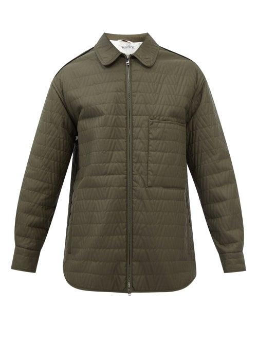 Valentino - Quilted Shell Jacket - Mens - Khaki
