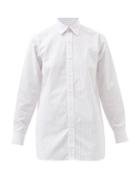 Charvet - Striped Cotton-poplin Shirt - Womens - Pink Stripe